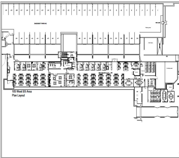 Proposed workplace layout